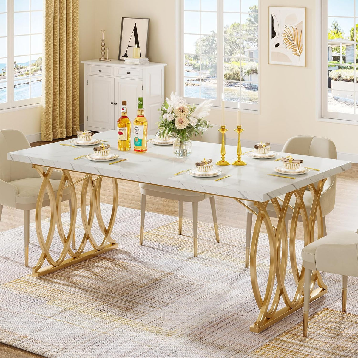 63" Modern Dining Table