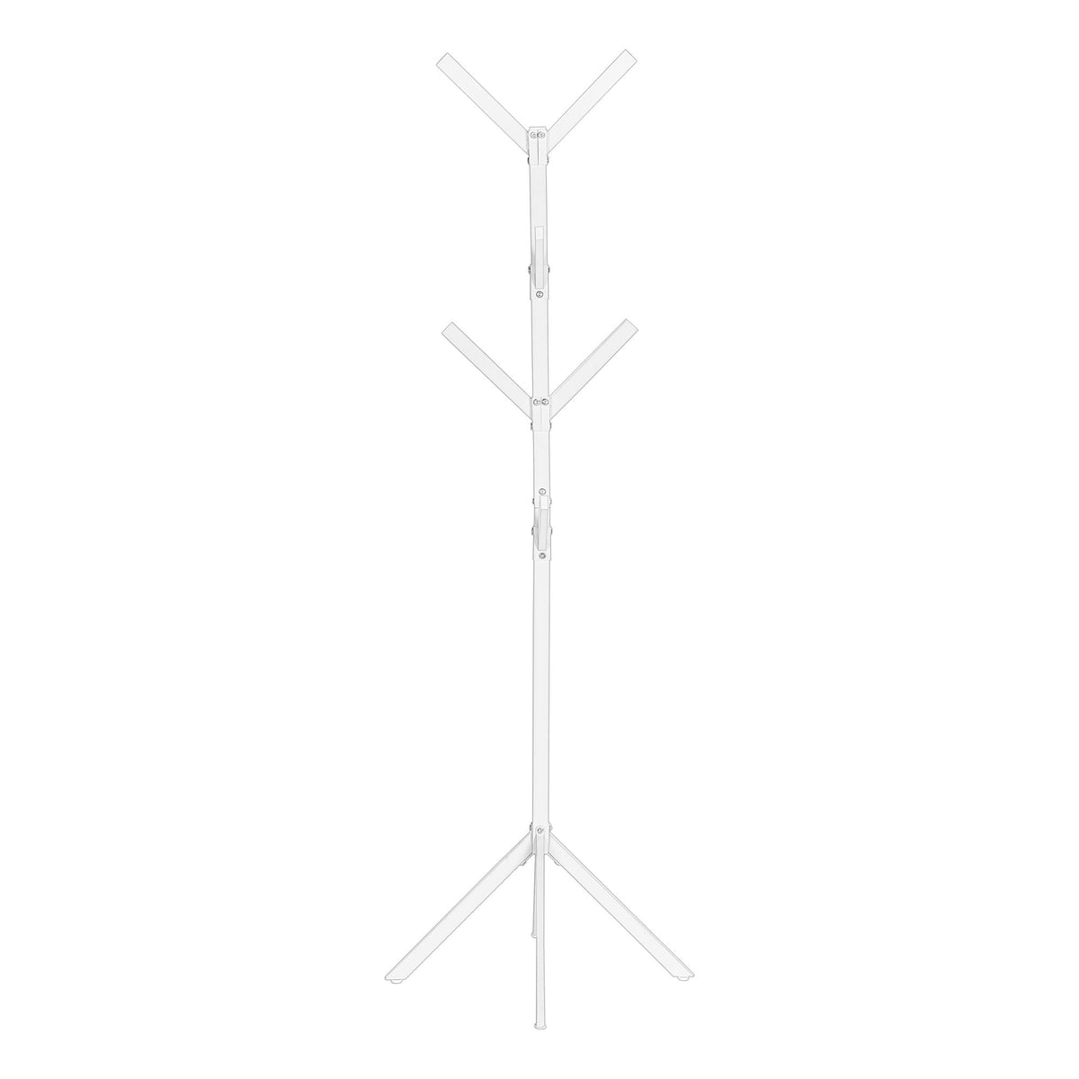 Coat Rack, Hall Tree, Free Standing, 8 Hooks, Entryway, Contemporary & Modern