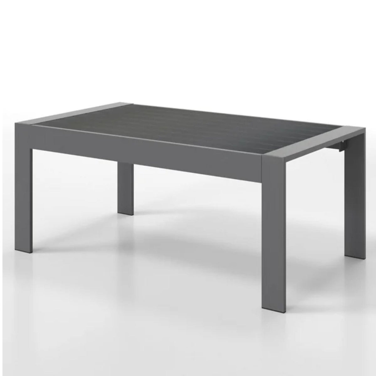 Modern 43" All-Weather Aluminum Patio Coffee Table