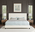 Platform Bed & Upholstered Headboard