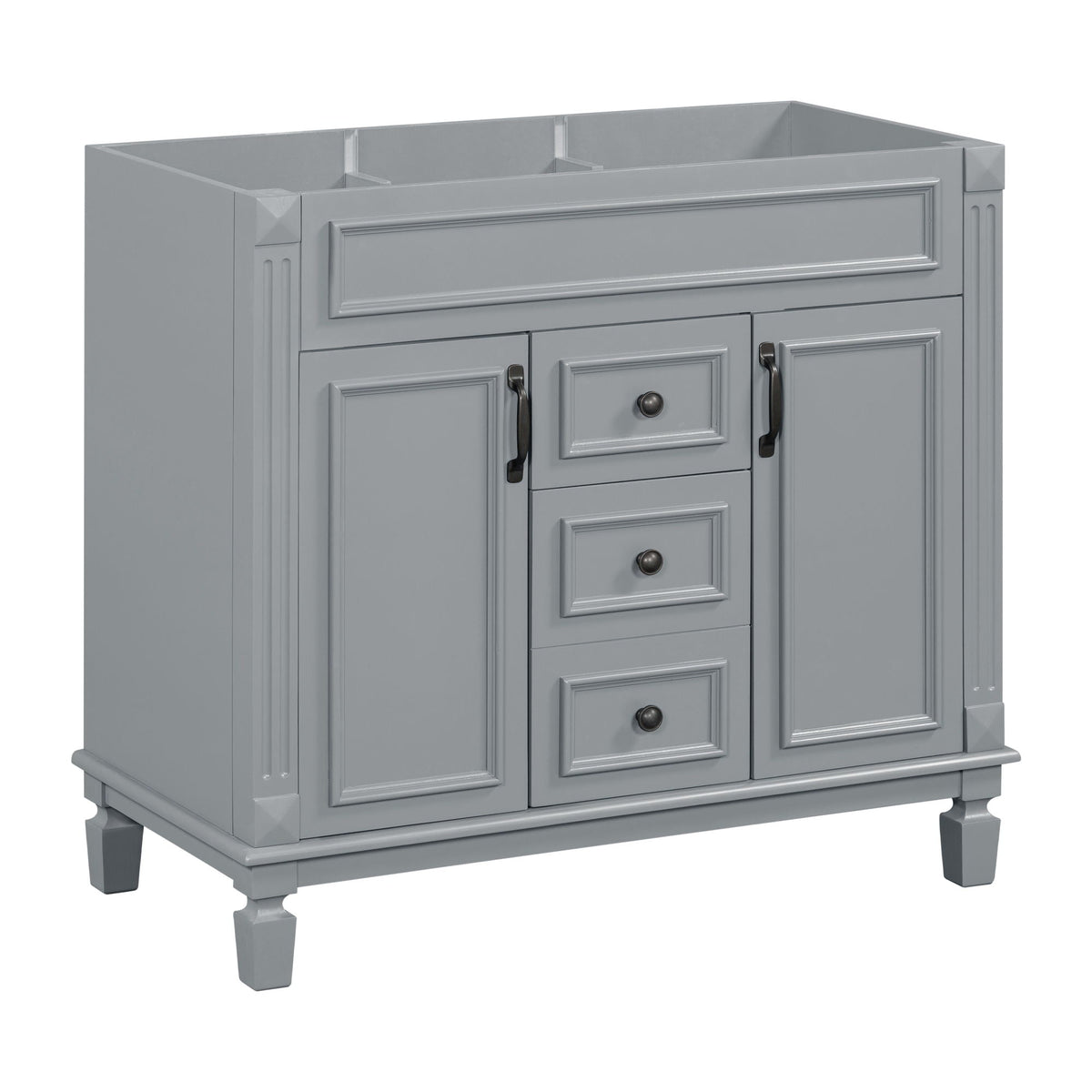 Bathroom Vanity Cabinet With 2 Soft Closing Doors And 2 Drawers