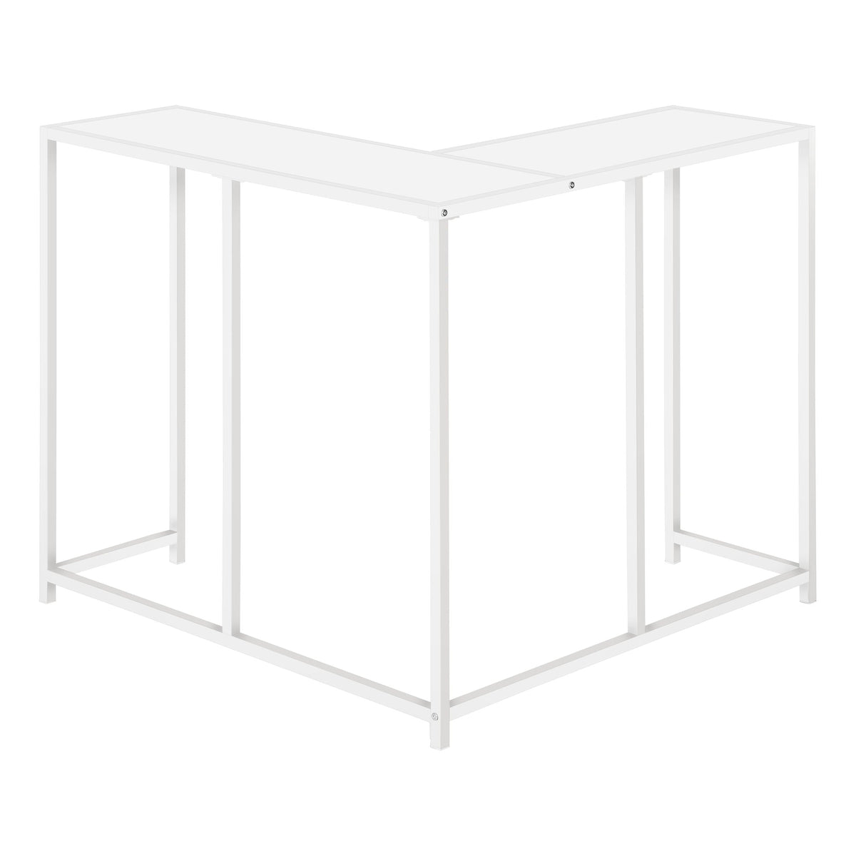 Corner Accent Console Table For Entryway, Unique L-Shaped Design