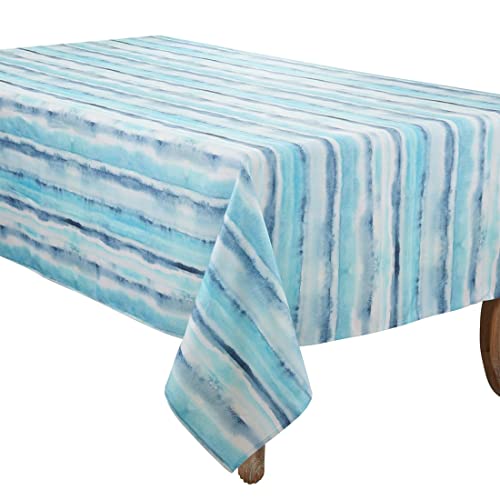 Fennco Styles Soft Watercolor Design Table Runner 16 x 70 Inch – Blue Table Cover for Home Décor, Dining Table, Banquets, Holidays and Special Events