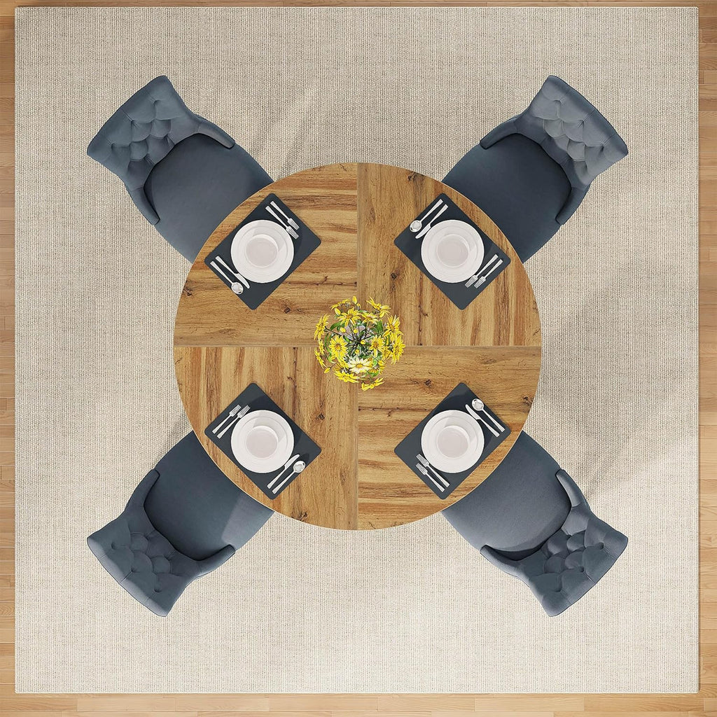47" Round Farmhouse Dining Table
