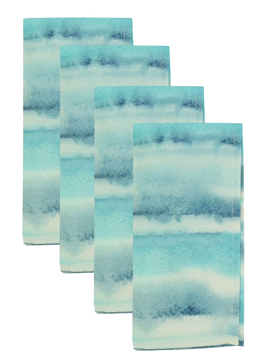Fennco Styles Soft Watercolor Design Table Runner 16 x 70 Inch – Blue Table Cover for Home Décor, Dining Table, Banquets, Holidays and Special Events