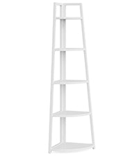70.07" Tall Corner Shelf, 5 Tier Rustic