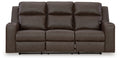 Lavenhorne - Rec Sofa W/Drop Down Table - Granite