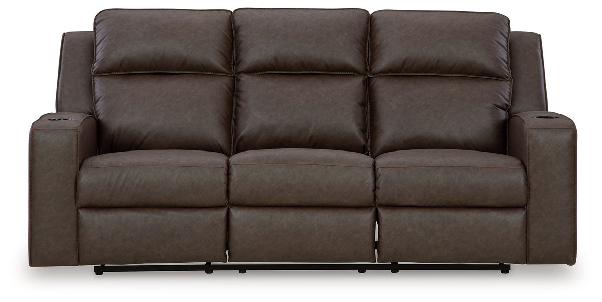 Lavenhorne - Rec Sofa W/Drop Down Table - Granite