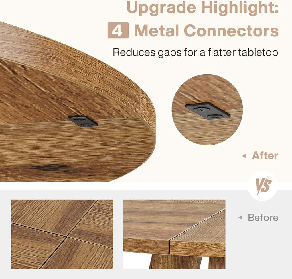 47" Round Farmhouse Dining Table