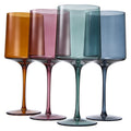 Tonal Square Stemmed Wine Glassware, Set of 4