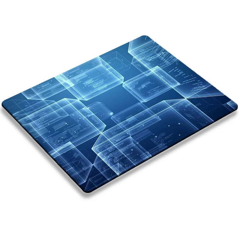 Mause Pad Gamer Rug Matrix Binary Code Mouse Pads Deskmat Desktop Table Mat Pc Gaming Computer Desk Protector Kawaii Accessories