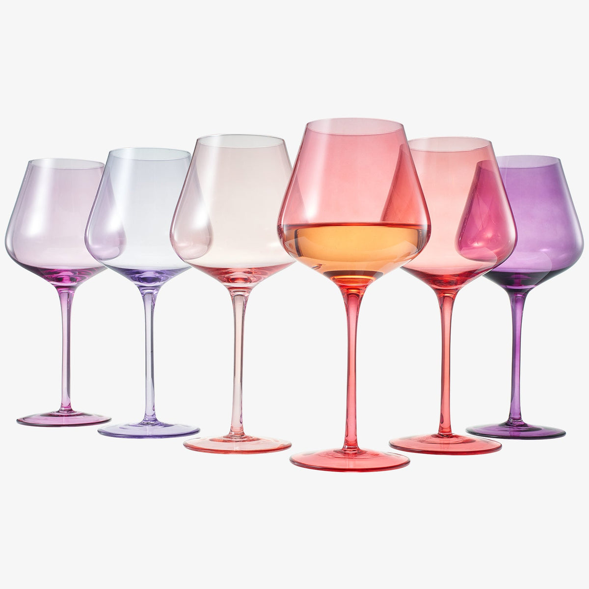 Love Stemmed Wine Glassware, Set of 6