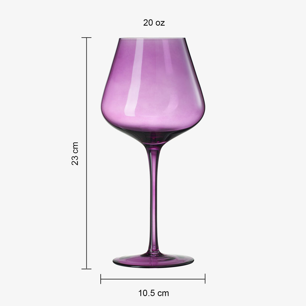 Love Stemmed Wine Glassware, Set of 6