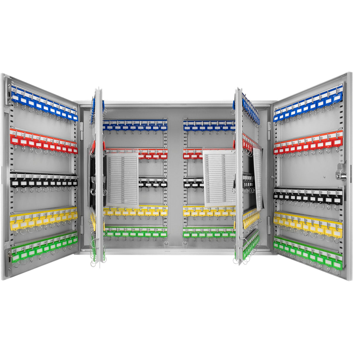 400 Keys Adjustable Key Lock Box With Digital Lock - Gray
