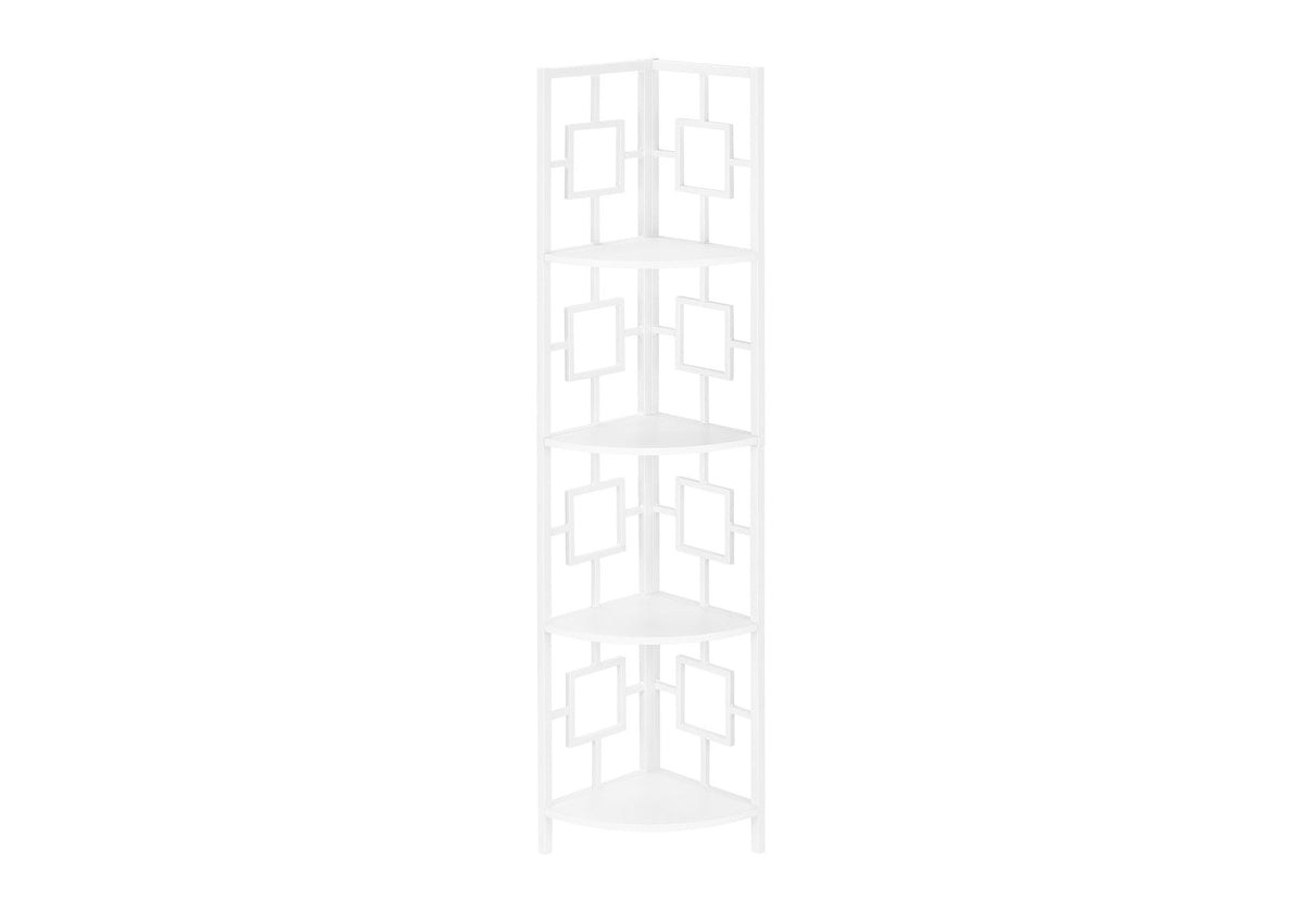 4 Tier Bookshelf, Bookcase, Etagere, Corner, For Office, Contemporary & Modern