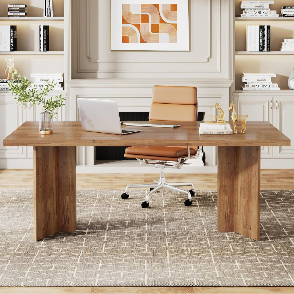 63" Farmhouse Executive Desk