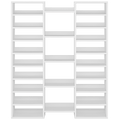 47.2" Wide Black 6-Drawer Fluted Dresser