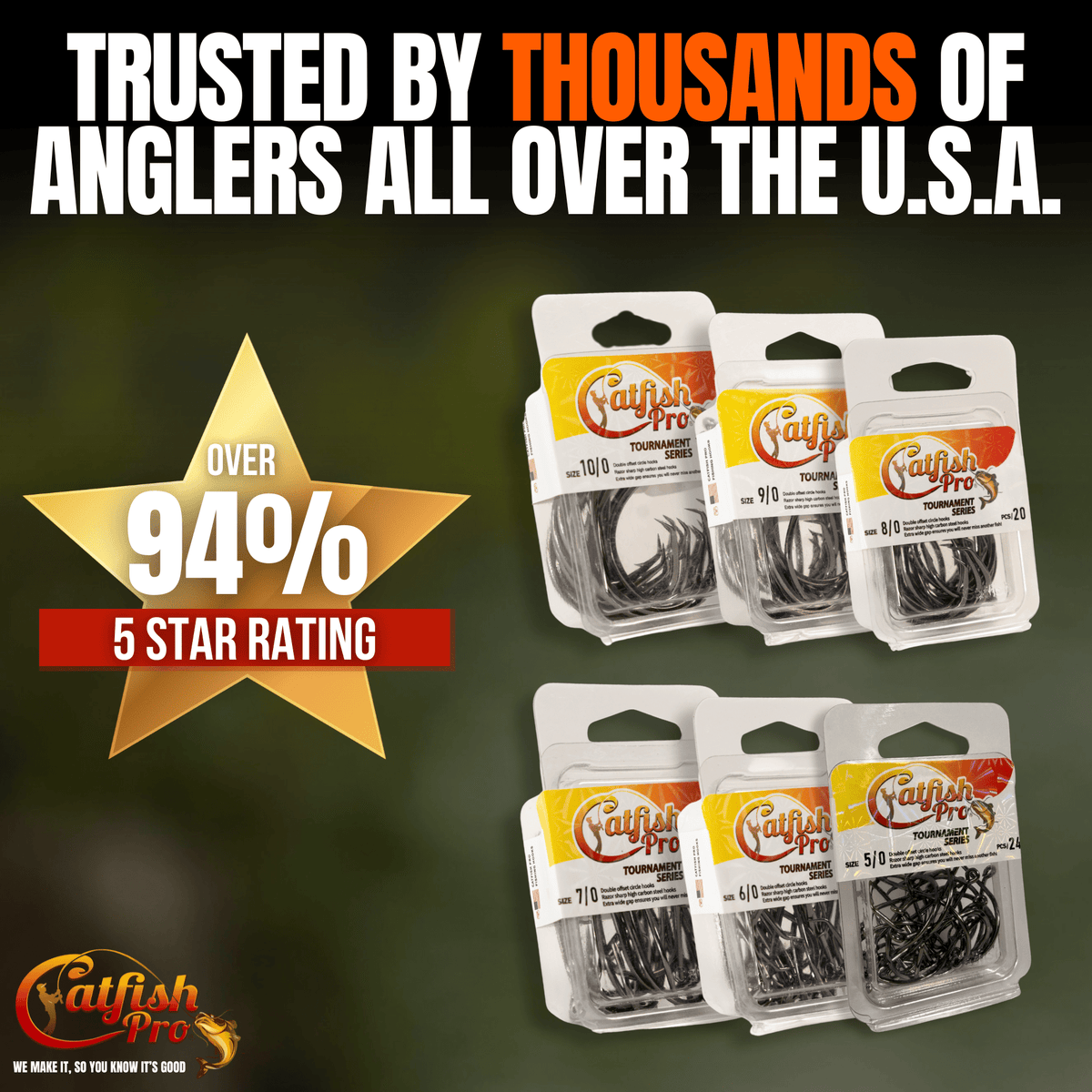 Double Offset Circle Hooks 5/0 - Value Pack