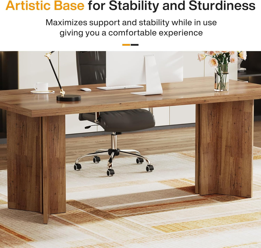 63" Farmhouse Executive Desk