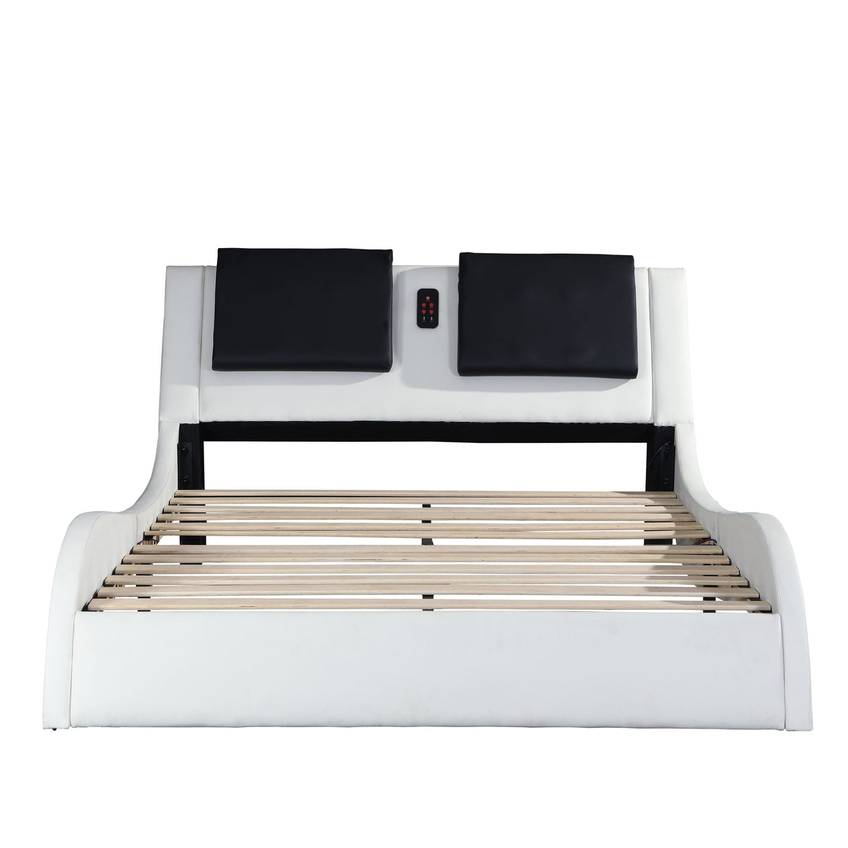 Platform Bed Frame With LED Lighting, tooth Music, Vibration Massage